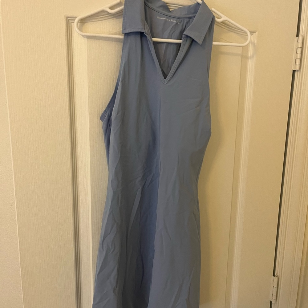 Abercrombie & Fitch Soft Blue Collared Athletic Dress